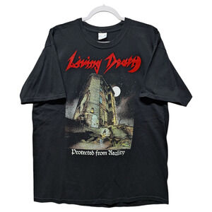 Mid 2000's Living Death Protected From Reality Metal T Shirt